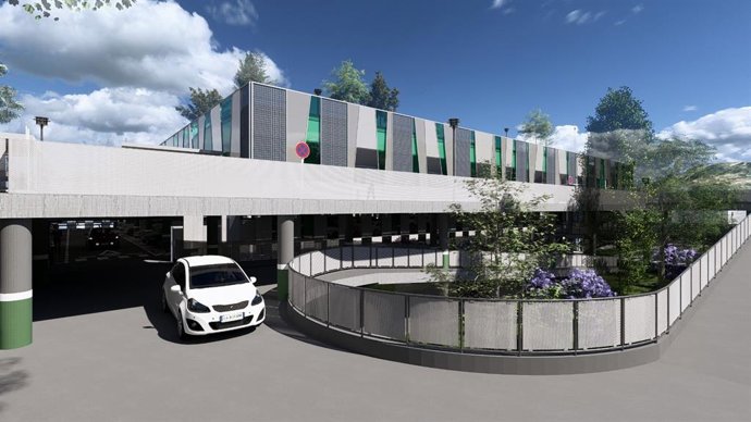 Recreación virtual del futuro aparcamiento de La Alameda.