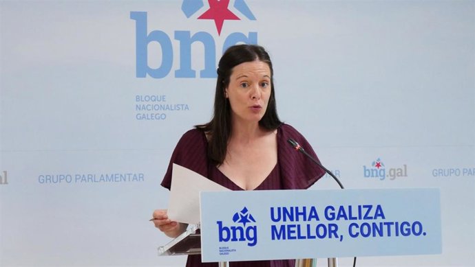 Archivo - La viceportavoz parlamentaria del BNG, Olalla Rodil, en imagen de archivo.