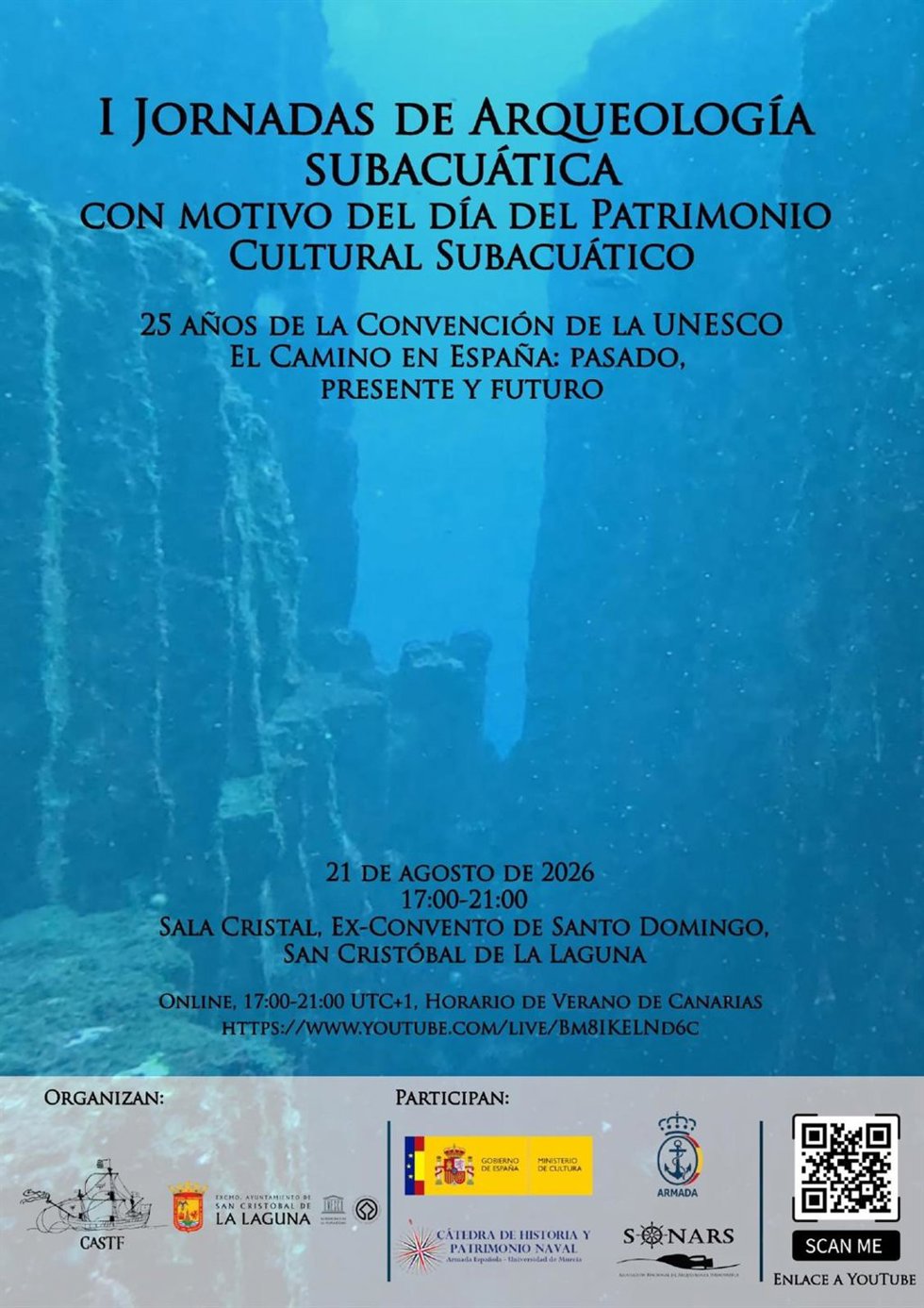 La Laguna acogerá las primeras jornadas de arqueología subacuática con participación de UNESCO y el Ministerio de Cultura