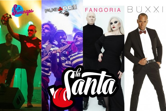 Cartel musical de las Fiestas de La Santa de Mequinenza.