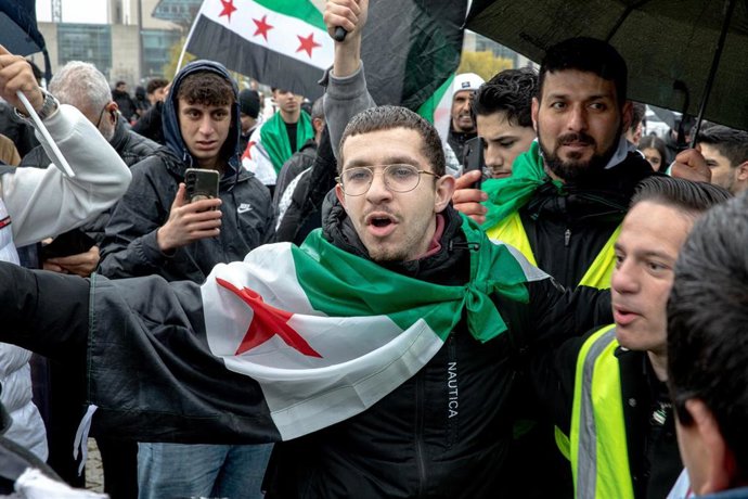 Archivo - Manifestación de la diáspora siria en Alemania (imagen de archivo) 