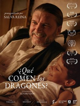 Cartelera del galardonado cortometraje de Álvaro León '¿Qué comen los dragones?'.