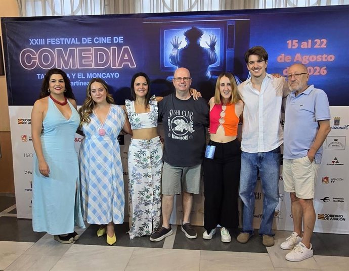 Cortometrajistas invitados al Festival de Cine de Comedia de Tarazona.