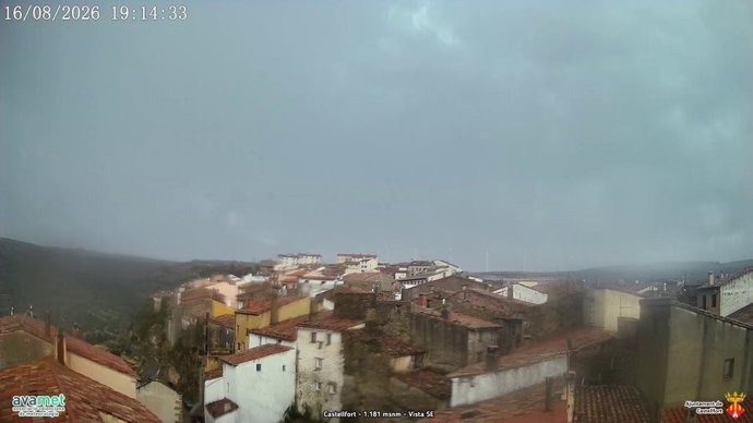 Una tormenta torrencial focalizada en Castellfort deja 71 l/m2 en una hora