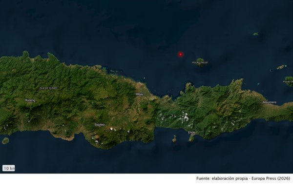 Un terremoto de magnitud 5,8 sacude la isla indonesia de Flores tras el seísmo que dejó 53 fallecidos