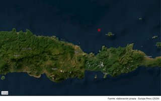 Ubicació aproximada del terratrèmol