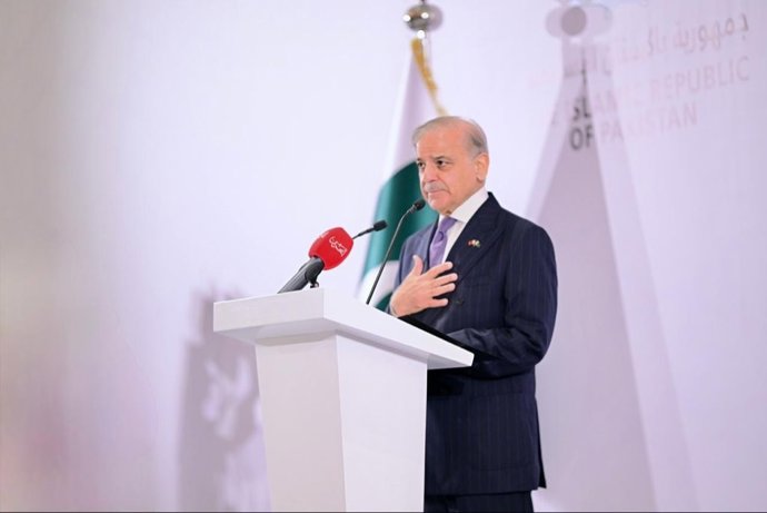 Archivo - Arquivo - O primeiro-ministro do Paquistão, Shehbaz Sharif (arquivo)