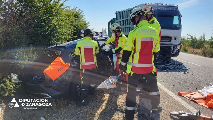 Mueren cuatro personas y otra resulta herida grave en un trágico accidente entre Bulbuente y Maleján.
