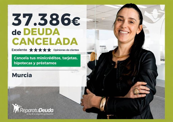 Repara tu Deuda Abogados cancela 37.386 € de deuda en Alcantarilla con la Ley de Segunda Oportunidad