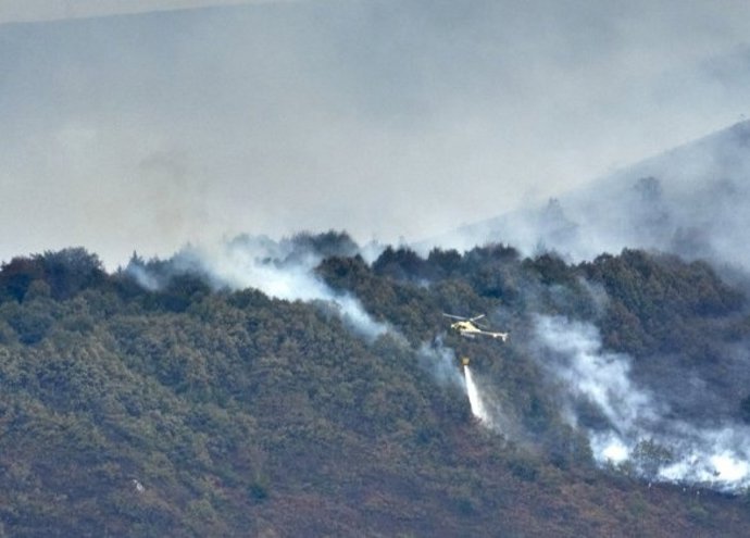 Incendio refistrados en una zona de Álava (archivo)