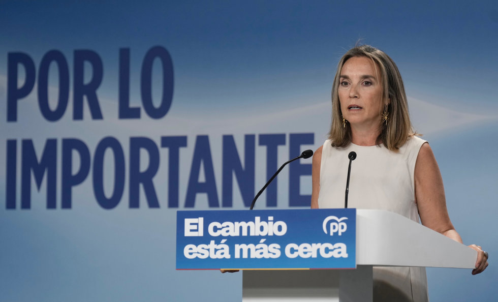 La vicesecretaria de Regeneración Institucional del PP, Cuca Gamarra