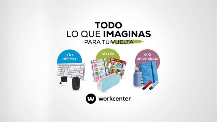 Workcenter presenta su campaña Vuelta al Cole 2026 con tecnología, papelería y material escolar