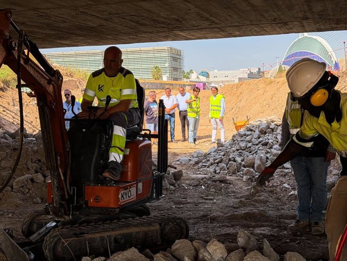 Obras en el Grau para el camino ciclopeatonal
