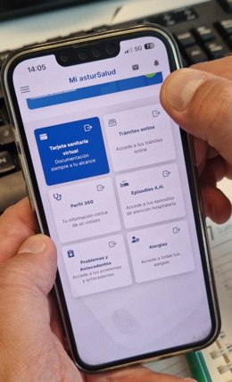 Aplicación MiAstursalud, del Gobierno del Principado de Asturias.