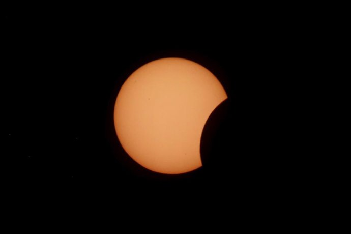 Imágenes del eclipse solar total de 2026, a 12 de agosto de 2026, en Málaga, Andalucía (España)