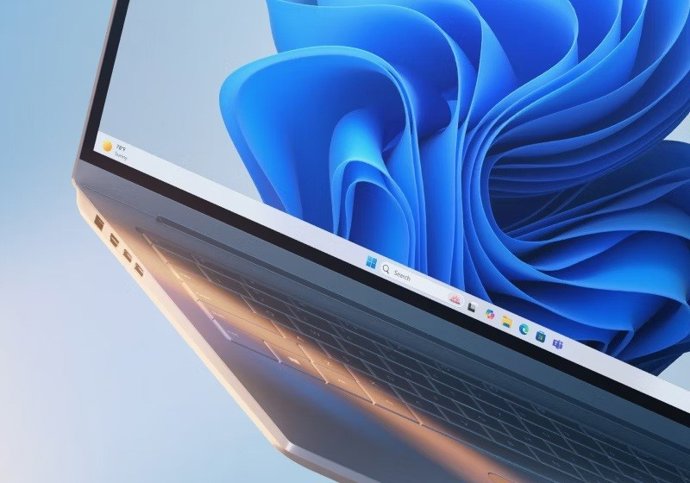 Imagem de um laptop com Windows 11.