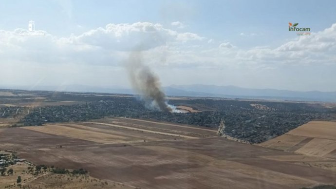 Incendio forestal declarado en Galapagos.