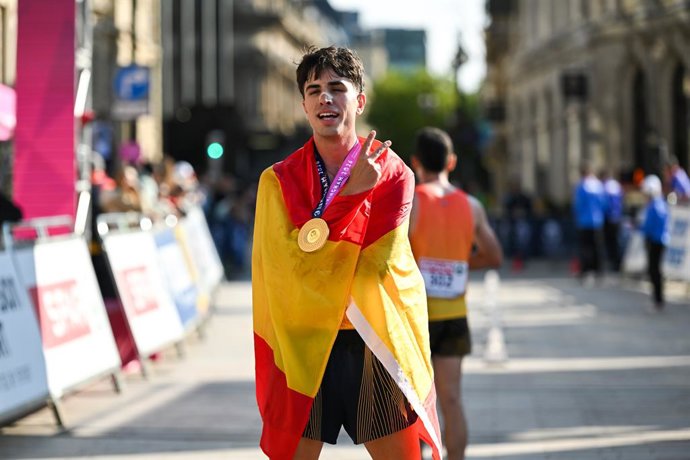 August 15, 2026, Birmingham, Birmingham, Great Britain: PAUL McGRATH of Spain competes in the Men's Half Marathon Walk during the Birmingham 2026 European Athletics Championships at Alexander Stadium on August 15, 2026 in Birmingham, GBR.,Image: 112356927