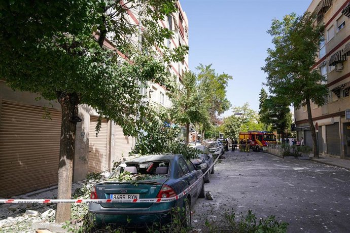 Imágenes de los destrozos causado por el terremoto. A 18 de agosto de 2026 en Granada, Andalucía (España).  