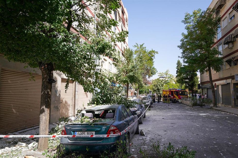 Imágenes de los destrozos causado por el terremoto. A 18 de agosto de 2026 en Granada, Andalucía (España).  