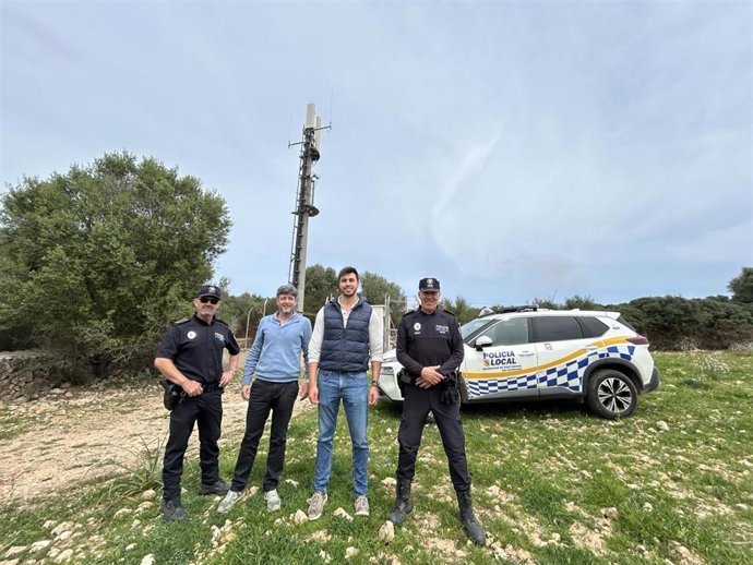 Una de las 16 nuevas antenas TetraIB se ha instalado en el municipio de Sant Llorenç des Cardassar