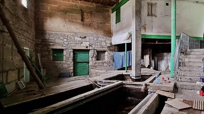 Interior de la Casa de Baños de Ourense