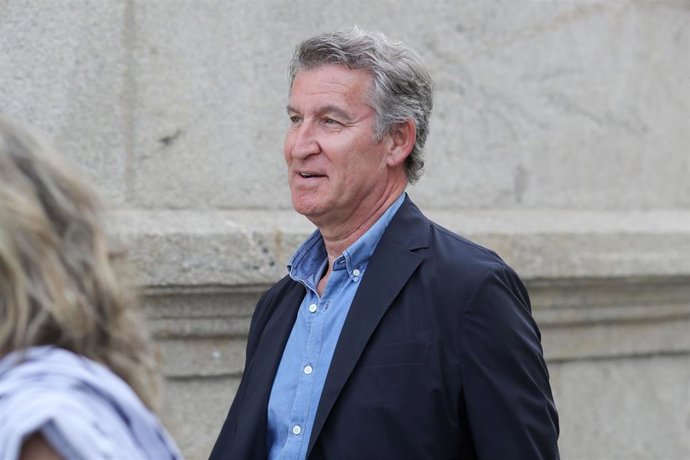 El presidente del PP, Alberto Núñez Feijóo