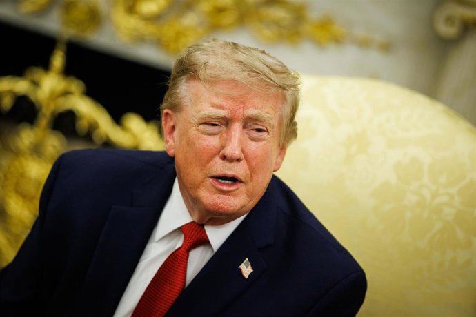 El presidente de EEUU, Donald Trump, en una reunión en la Casa Blanca. 