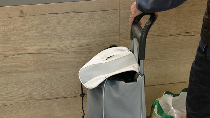 Archivo - Carrito de la compra en el Mercado Central de Zaragoza