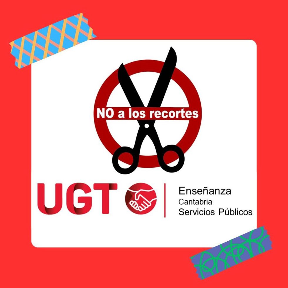 Cartel no a los recortes de UGT.
