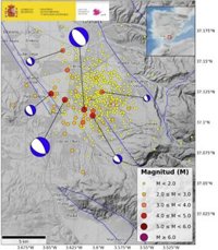 El episodio en Granada de los dos terremotos de 4,8 y 432 eventos ya recoge 45 seísmos sentidos por la población