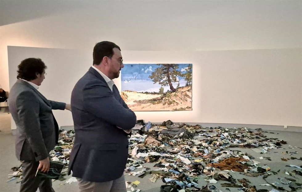 Adrián Barbón, en Avilés