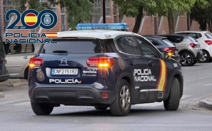 Archivo - Vehículo de la Policía Nacional.