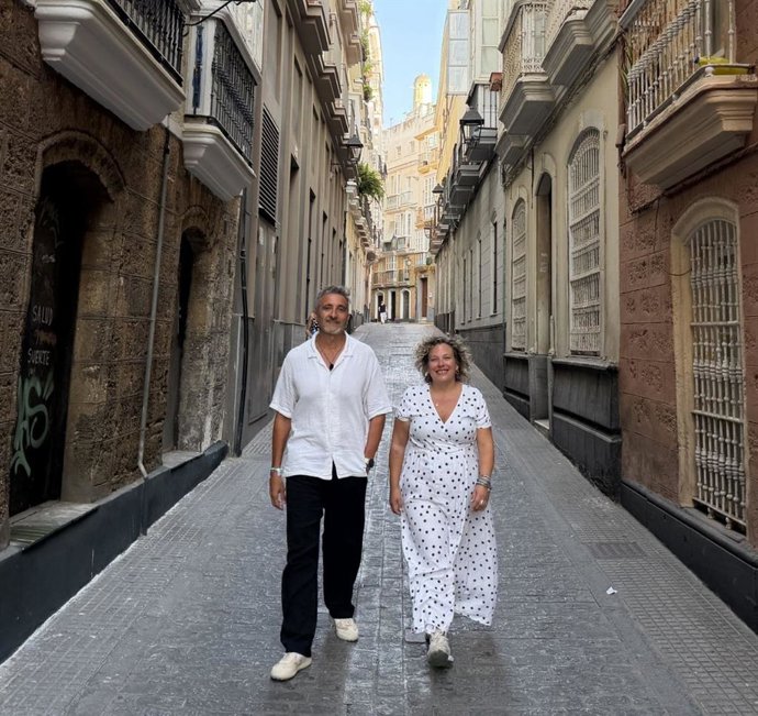 María Sánchez y Álvaro Zaldívar, nuevos portavoces de Adelante Andalucía en la ciudad de Cádiz.