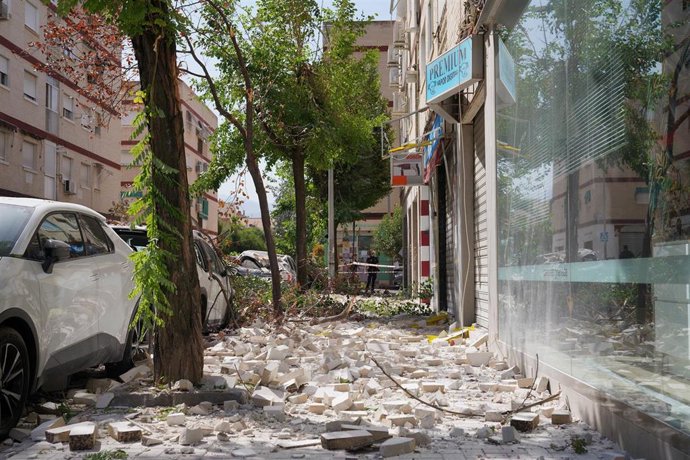 Imágenes de los destrozos causado por el terremoto. 