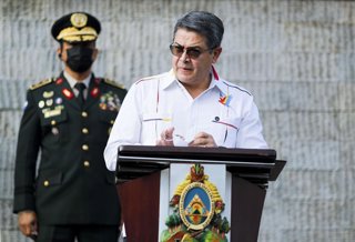 Archivo - El expresidente hondureño Juan Orlando Hernandez 