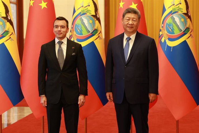 Daniel Noboa y Xi Jinping