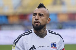 Futbol, Everton vs Colo Colo Fecha 17, Liga de Primera 2026 El jugador de Colo Colo, Arturo Vidal, durante el partido contra Everton, disputado en el estadio Sausalito en Vina del Mar, Chile. 01/08/2026 Sebastian Cisternas/Photosport  Football, Everton