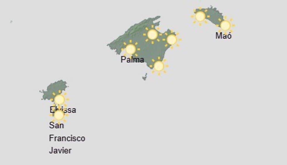 El tiempo hoy, miércoles 19 de agosto, en Baleares.