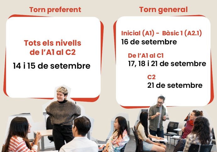 Les dates per inscriure's als cursos de català del CPNL per al proper curs ja estan disponibles.