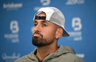 Archivo - 03 January 2026, Australia, Brisbane: Australian tennis player Nick Kyrgios attends a press conference ahead of the 2026 Brisbane International tennis tournament at the Queensland Tennis Centre. Photo: Dave Hunt/AAP/dpa