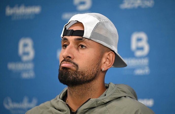 Archivo - 03 January 2026, Australia, Brisbane: Australian tennis player Nick Kyrgios attends a press conference ahead of the 2026 Brisbane International tennis tournament at the Queensland Tennis Centre. Photo: Dave Hunt/AAP/dpa