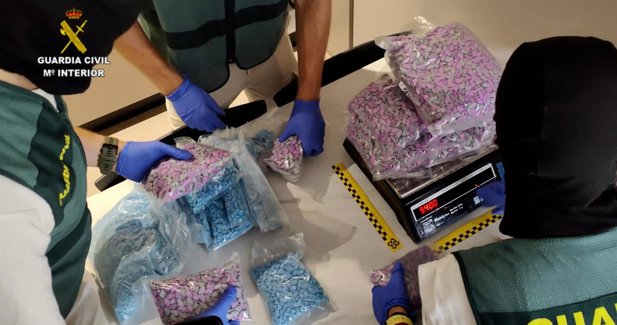 Aumentan un 41% las incautaciones de éxtasis y un 29% las de hachís en España en 2025, pero caen un 38% las de cocaína