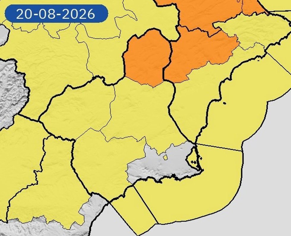 Activa para este jueves aviso naranja por lluvias y tormentas en el Altiplano