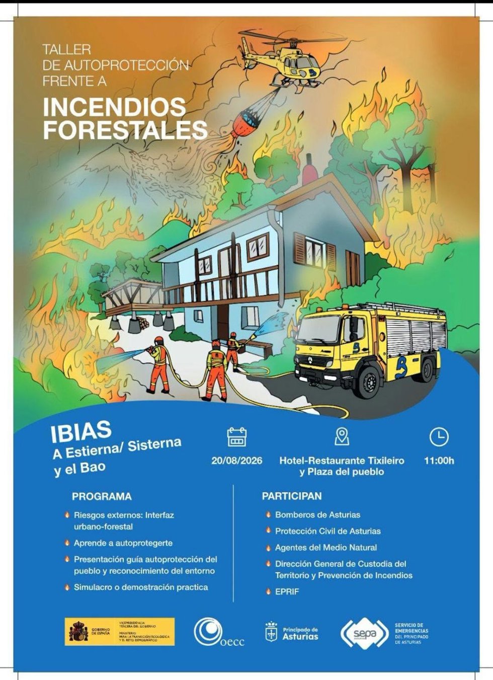 Cartel que anuncia uno de los talleres