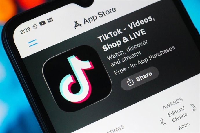 Archivo - Imagen de TikTok en la App Store de Apple.