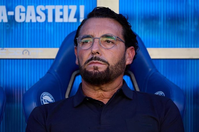 El entrenador del Getafe, José Bordalás durante el primer partido de la temporada 2026-27 contra el Deportivo Alavés en LaLiga EA Sports.