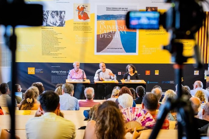 El secretario general de Junts, Jordi Turull, en la Universitat Catalana d'Estiu
