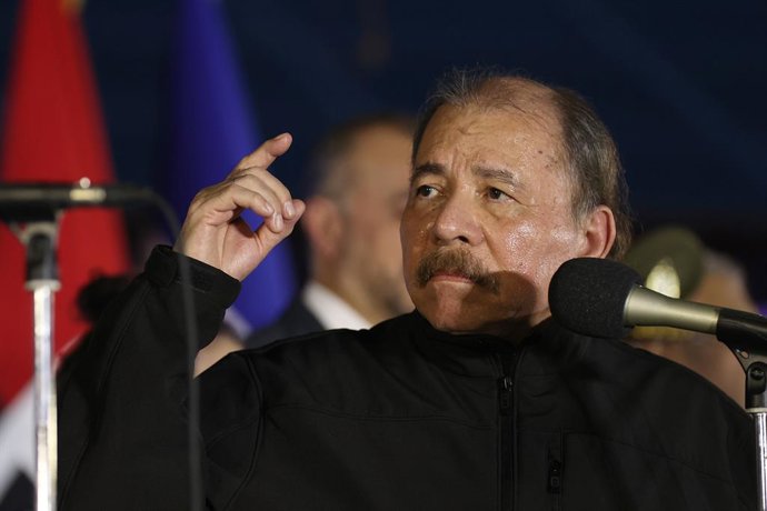 Archivo - Arquivo - O presidente da Nicarágua, Daniel Ortega