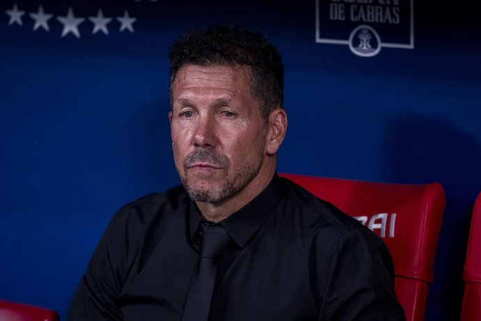 19 August 2026, Spain, Madrid: Atletico de Madrid coach Diego Pablo Simeone is pictured prior to the Spanish Primera Division soccer match between Atletico Madrid vs Malaga CF at Estadio Riyadh Air Metropolitano. Photo: Alberto Gardin/ZUMA Press Wire/dpa